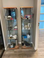 2 vitrinekasten, Huis en Inrichting, Kasten | Vitrinekasten, Ophalen, 50 tot 100 cm, Zo goed als nieuw, Minder dan 100 cm