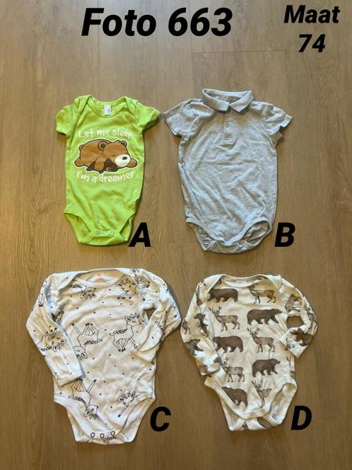 Romper jongen maat 74 zgan *foto 663*, Kinderen en Baby's, Babykleding | Maat 74, Zo goed als nieuw, Jongetje, Nacht- of Onderkleding