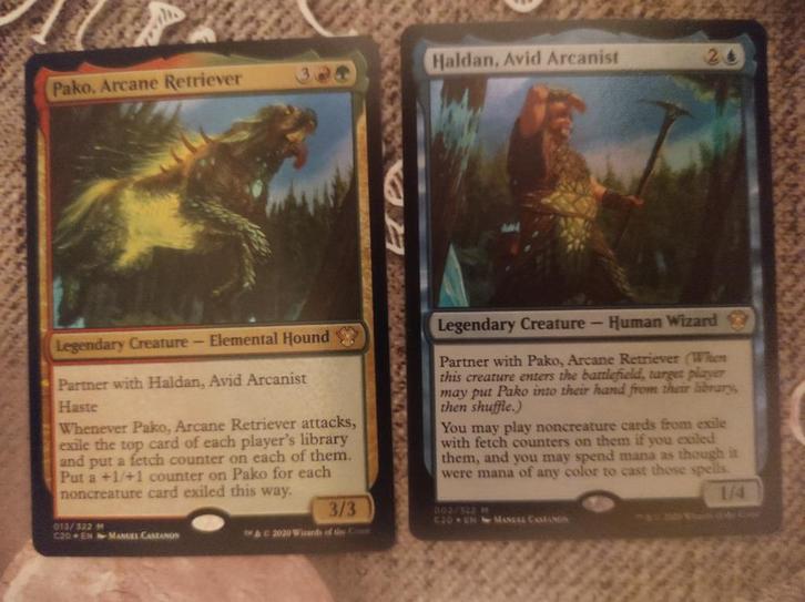 Pako en Haldan (Partner) commander deck, Hobby en Vrije tijd, Verzamelkaartspellen | Magic the Gathering, Zo goed als nieuw, Speeldeck