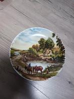 Wandbord landschap, Ophalen