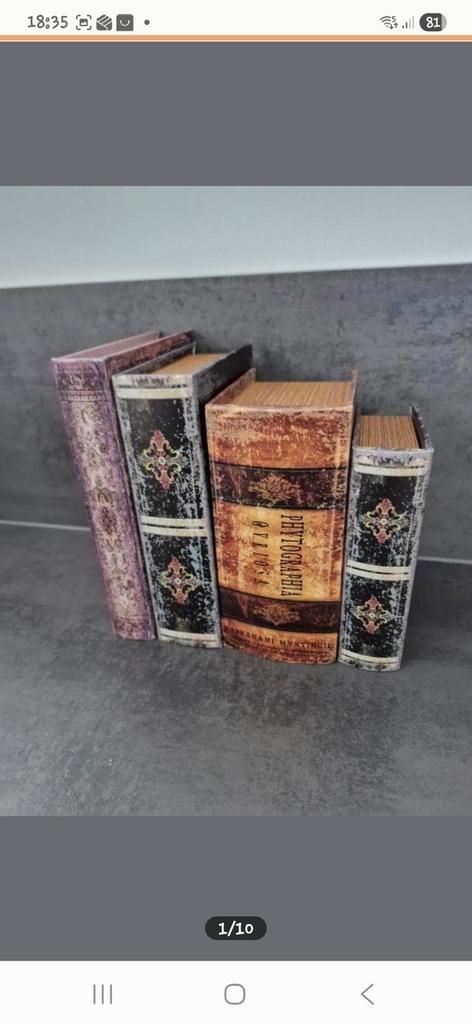 Boek opbergdozen, Huis en Inrichting, Woonaccessoires | Kisten, Zo goed als nieuw, Minder dan 50 cm, Minder dan 50 cm, Verzenden