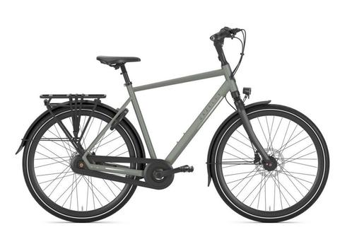 GAZELLE Chamonix C8 Heren Clay Green Mat 65cm 2024, Fietsen en Brommers, Fietsen | Heren | Herenfietsen, Nieuw, Gazelle, 65 cm of meer