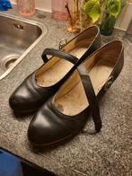 Zwarte leren flamencoschoenen mt 41, Kleding | Dames, Schoenen, Ophalen of Verzenden, Gedragen, Zwart, Dansschoenen