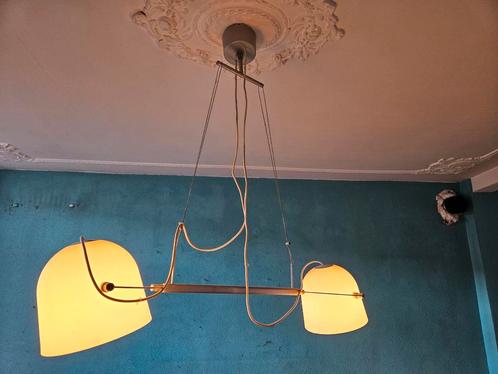 Design Hanglamp met Plastic Kappen, Huis en Inrichting, Lampen | Hanglampen, Gebruikt, 50 tot 75 cm, Kunststof, Metaal, Ophalen