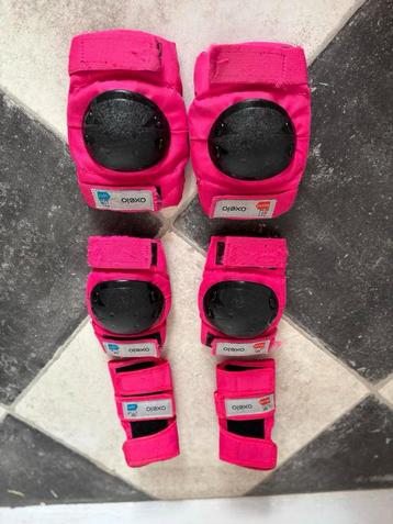 Oxelo Kinderbescherming Set - Roze beschikbaar voor biedingen