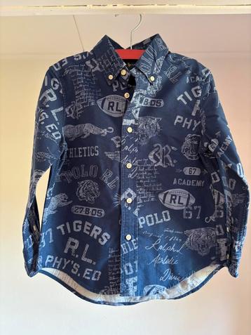 Donkerblauw/witte ralph lauren blouse maat 5/110 beschikbaar voor biedingen
