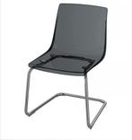 6 Transparante IKEA Eetkamerstoelen, Huis en Inrichting, Ophalen, Overige materialen, Zo goed als nieuw, Grijs