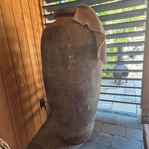 Oude kruik, XXL pot, landelijke kruik, claypot, kleipot Indi, Huis en Inrichting, Woonaccessoires | Vazen, Nieuw, Overige kleuren