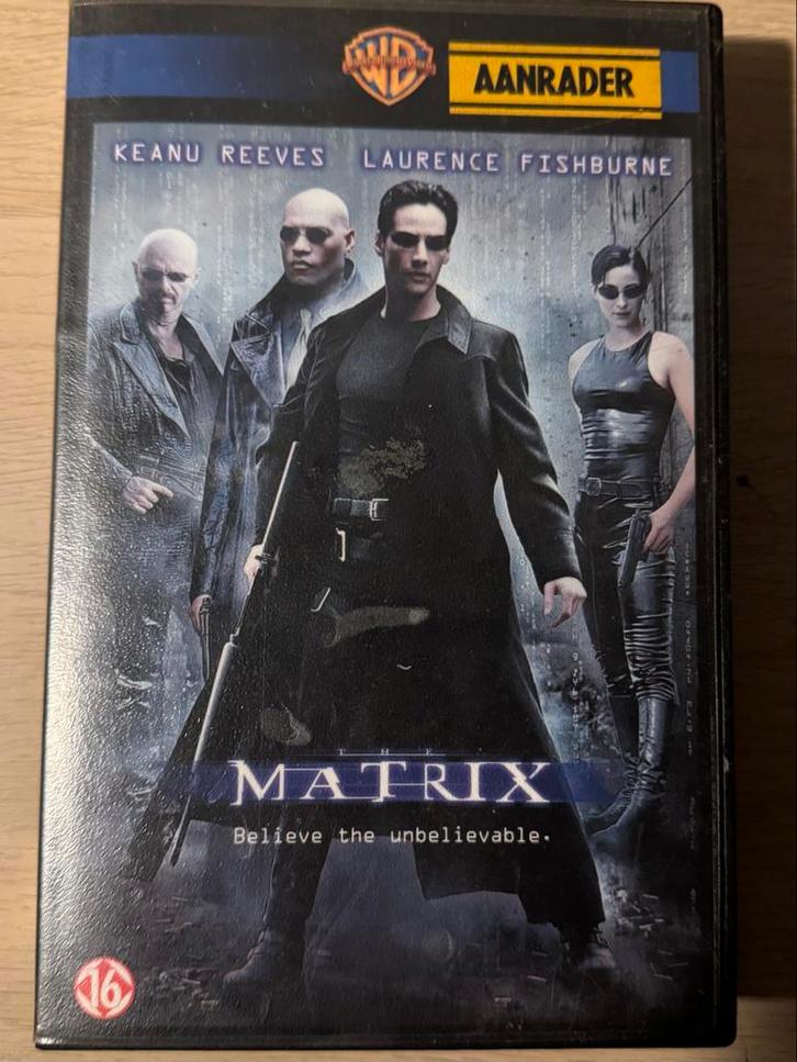 The Matrix VHS - Actie en Science Fiction ex rental, Cd's en Dvd's, VHS | Film, Zo goed als nieuw, Actie en Avontuur, Vanaf 16 jaar