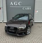 Audi A1 1.4 TFSI 122PK S-TRONIC PRO LINE S PANO/CRUISE/LEER, Auto's, A1, Zwart, 4 cilinders, Bruin
