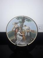 Antiek groot wandbord met de 3 Gratiën, Antiek en Kunst, Verzenden