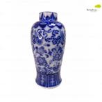 Oosterse blauw-witte porseleinen vaas zonder de deksel, Ophalen of Verzenden