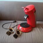 Philips Senseo Original Plus CSA210/90 rood, Afneembaar waterreservoir, 2 tot 4 kopjes, Zo goed als nieuw, Koffiemachine