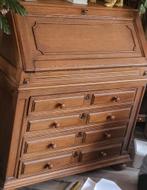 Vintage houten secretaire, jaren 50, Ophalen, Gebruikt, Vintage, 50 tot 100 cm