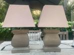 Set van 2 mooie schemerlampen, Ophalen of Verzenden, Zo goed als nieuw, Stof, Minder dan 50 cm