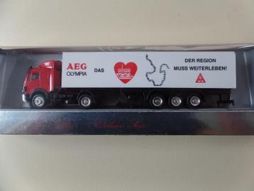 Mercedes trekker / oplegger AEG olympia Herpa  beschikbaar voor biedingen