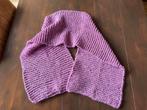 Paarse Gebreide Sjaal, Ophalen of Verzenden, Zo goed als nieuw