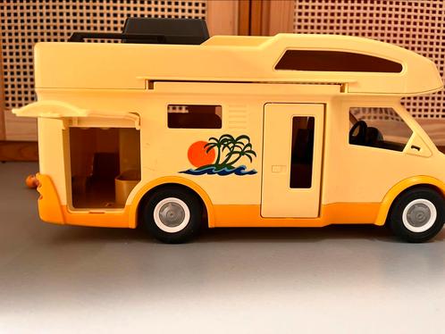 Playmobil gele camper (3647) vintage, Kinderen en Baby's, Speelgoed | Speelgoedvoertuigen, Gebruikt, Ophalen
