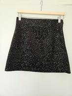 Zara rokje glitter pailletten zwart xs, Kleding | Dames, Ophalen of Verzenden, Zo goed als nieuw, Maat 34 (XS) of kleiner, Boven de knie