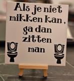 WC tegeltje, Ophalen of Verzenden, Nieuw