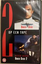 VHS 2 films op 1 tape, Under Siege deel 1 + 2, Vanaf 16 jaar, Ophalen of Verzenden, Gebruikt, Actie en Avontuur