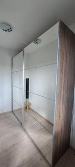 Diepe kast.Schuifdeuren met grote spiegel . Vaste prijs!, Ophalen, 200 cm of meer, 200 cm of meer, Met hangruimte