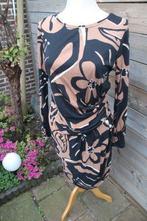 Jurk zwart/ bruin Marccain mt N4(M-40) Vaste prijs, Maat 38/40 (M), Zwart, Ophalen of Verzenden, Zo goed als nieuw