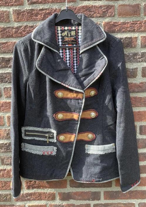 N.T.S / Blazer - Colbert / Maat M, Kleding | Dames, Jasjes, Kostuums en Pakken, Zo goed als nieuw, Jasje, Maat 38/40 (M), Grijs