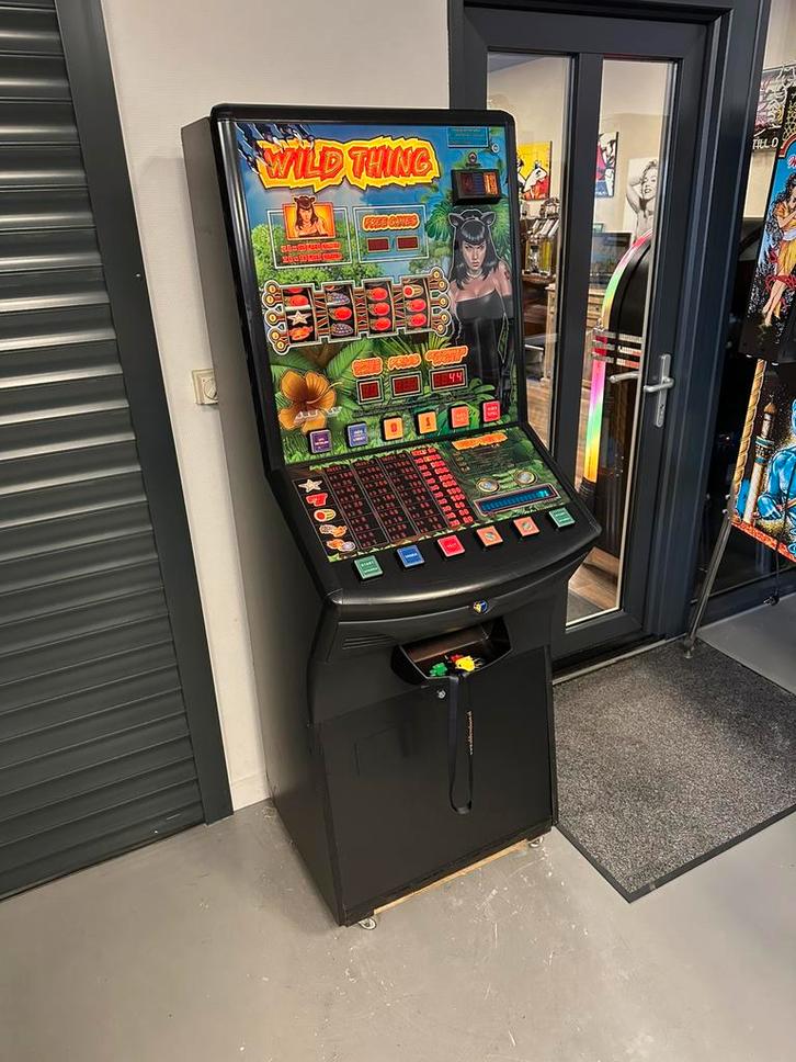 Prachtige en zeldzame gokkast Wild Thing, Verzamelen, Automaten | Gokkasten en Fruitautomaten, Gebruikt, Euro, Met sleutels, Ophalen