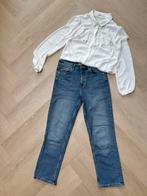 H&M dames jeans high waiste straight ankle S 36 27, H&M, Blauw, Ophalen of Verzenden, Zo goed als nieuw