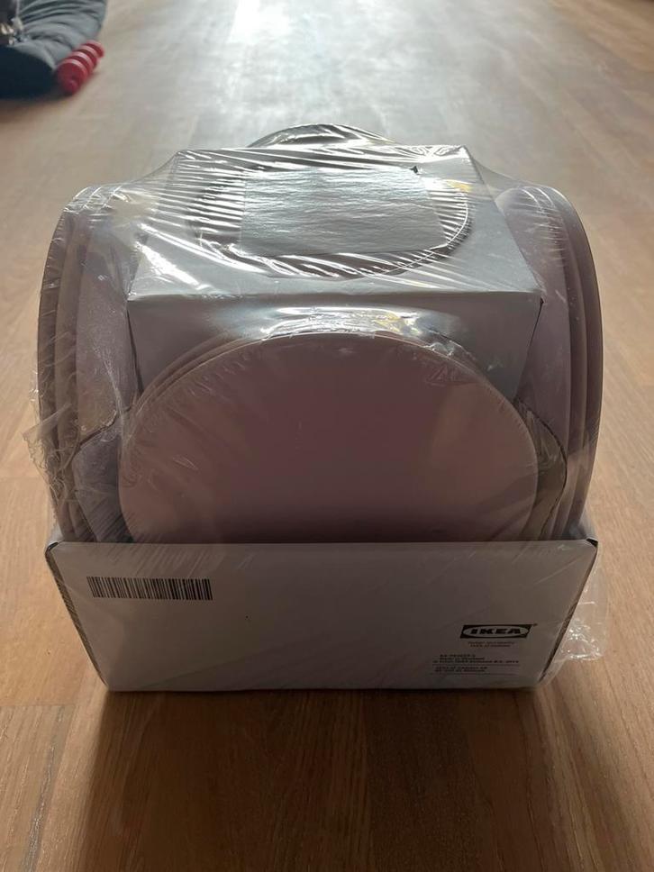 Roze Bordenset - Nieuw in verpakking, Huis en Inrichting, Keuken | Servies, Nieuw, Bord(en), Effen, Aardewerk, Ophalen