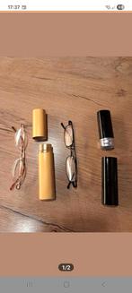 2 smalle leesbrillen (unisex/sterkte +2.50) met etui  (zgan), Ophalen of Verzenden, Zo goed als nieuw