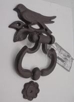 GIETIJZEREN DEURKLOPPER VOGEL BR15 NIEUW, Tuin en Terras, Tuinwanddecoratie, -, -, Nieuw, Ophalen of Verzenden