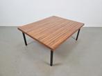 Vintage Palissander Salontafel Deens design mid century ‘60, 50 tot 100 cm, Minder dan 50 cm, Gebruikt, Metaal