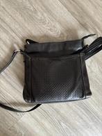 schoudertas in zwart van 100% leder, Sieraden, Tassen en Uiterlijk, Tassen | Damestassen, Ophalen of Verzenden, Gebruikt, Zwart