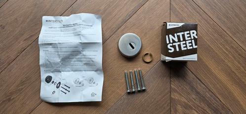 Intersteel Veiligheidsrozet SKG*** voor oplegsloten, Doe-het-zelf en Verbouw, Hang- en Sluitwerk, Nieuw, Slot, Rvs, Ophalen