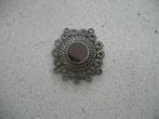 Ketting Hanger Smeedijzer Cabochon Donkerrood, Ophalen of Verzenden, Overige materialen, Hanger