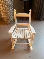Witte houten schommelstoel, Huis en Inrichting, Stoelen, Ophalen, Wit, Zo goed als nieuw, Eén