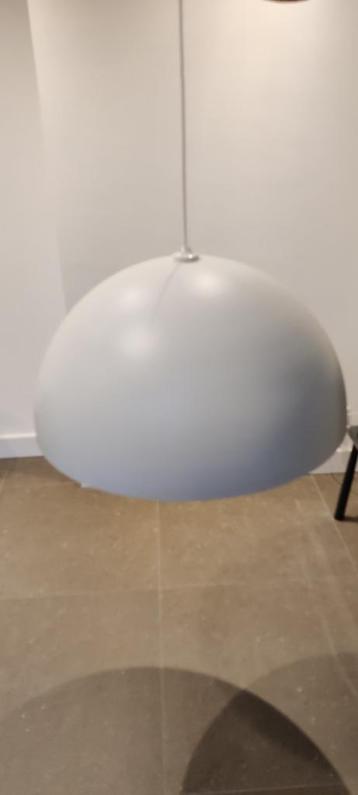 Grote hanglamp (kap) halve bol mat wit / koper D: 72 cm H 36 beschikbaar voor biedingen