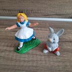 Walt Disney Alice in Wonderland en konijn Bullyland, Ophalen of Verzenden, Overige figuren, Zo goed als nieuw, Beeldje of Figuurtje