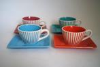 Yves Rocher 4 espresso kop /schotel zgan LBVYR aardewerk, Huis en Inrichting, Keuken | Servies, Ophalen of Verzenden, Zo goed als nieuw