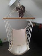 Hangstoel met kussen - Zo goed als nieuw, Huis en Inrichting, Stoelen, Ophalen, Hout, Wit, Bohemian