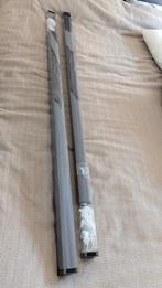 2 Grijze rolgordijnen Kwantum - Type Maaike, Huis en Inrichting, Stoffering | Gordijnen en Lamellen, Ophalen, Zo goed als nieuw