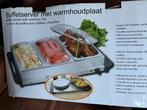 Nieuwe buffersever 3 vakken,met warmhoudplaat., Ophalen, Nieuw