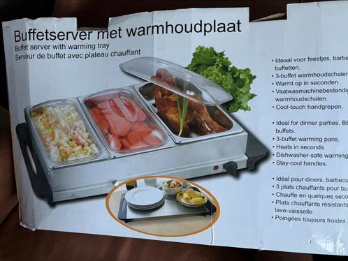 Nieuwe buffersever 3 vakken,met warmhoudplaat., Witgoed en Apparatuur, Overige Witgoed en Apparatuur, Nieuw, Ophalen