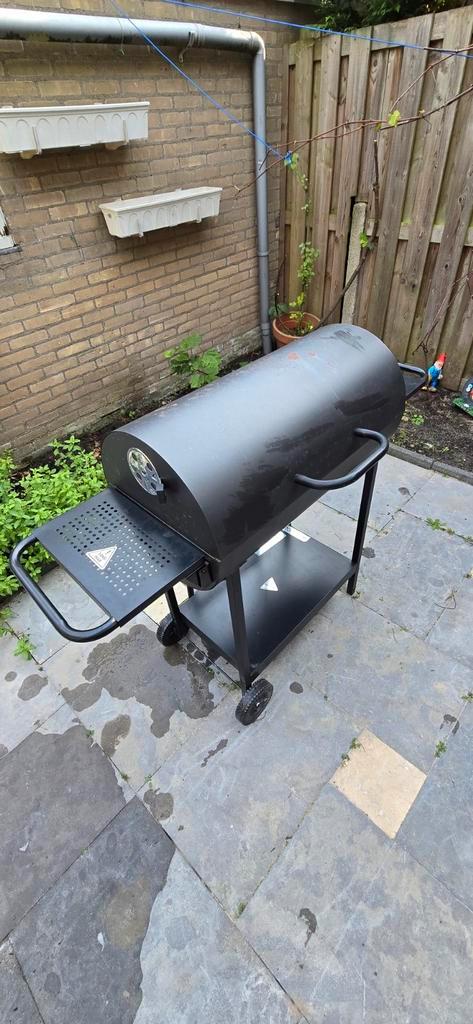 Barbecue Smoker op Wielen, Tuin en Terras, Houtskoolbarbecues, Gebruikt, Ophalen