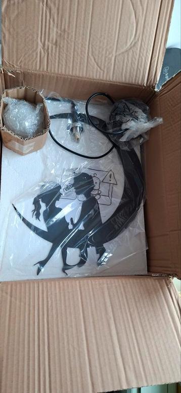 Nieuwe Hanglamp - Jongen & Meisje op Maan beschikbaar voor biedingen