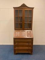 Vintage Secretaire Bureau met losse Opzetkast, Antiek en Kunst, Ophalen