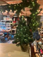 Kunstkerstboompje in mospot en lampjes, Diversen, Kerst, Ophalen
