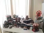 Compleet Kerstdorp met my villafe Berg, Huisjes en Poppetjes, Ophalen, Gebruikt
